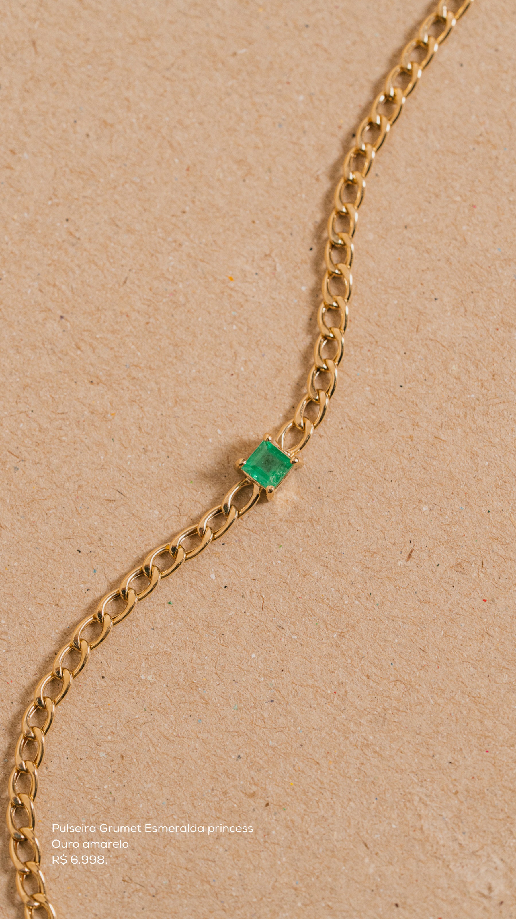 Pulseira Grumet Esmeralda