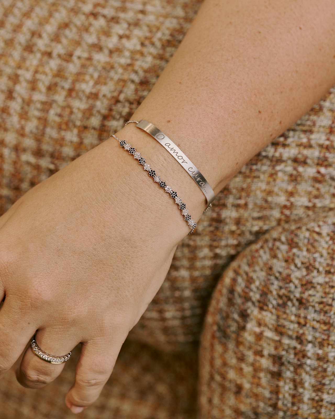 Pulseira Cura (Ouro Branco)
